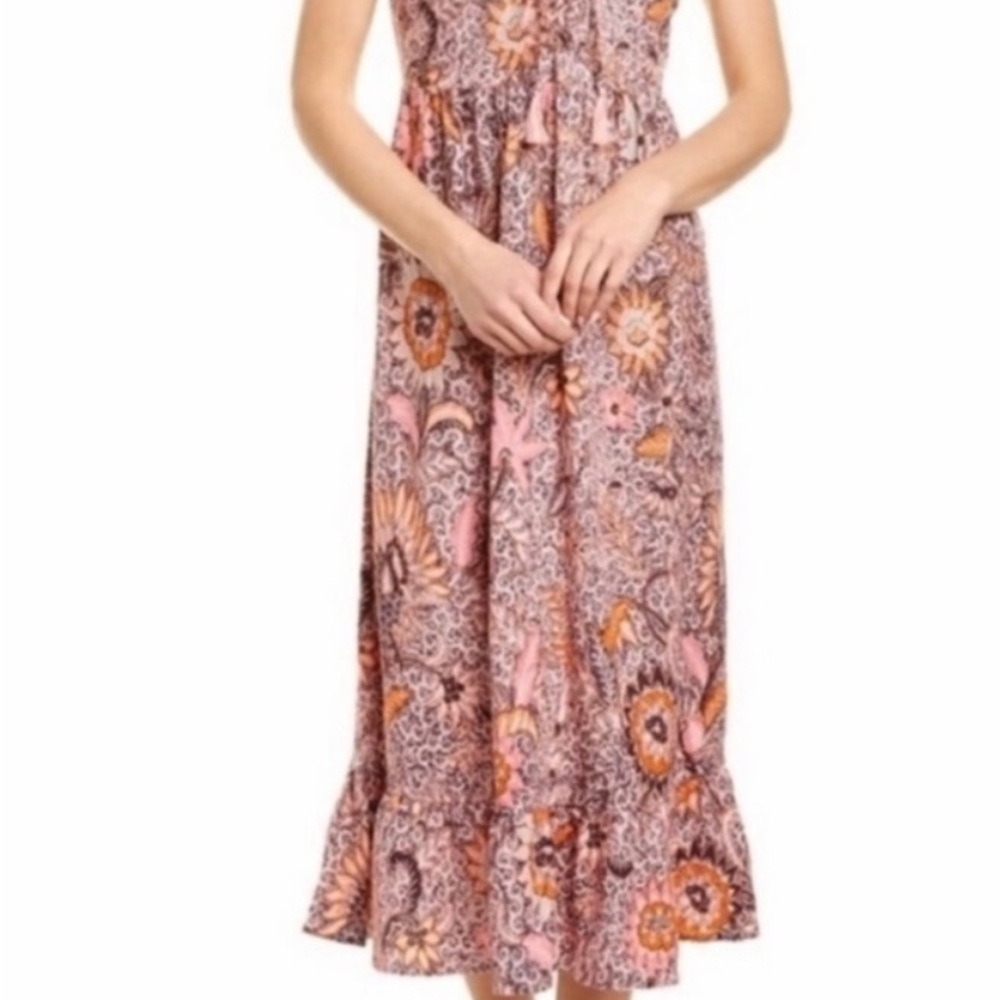 🛍️ MADEWELL Pink Paisley MIDI Summer Dress sz 6